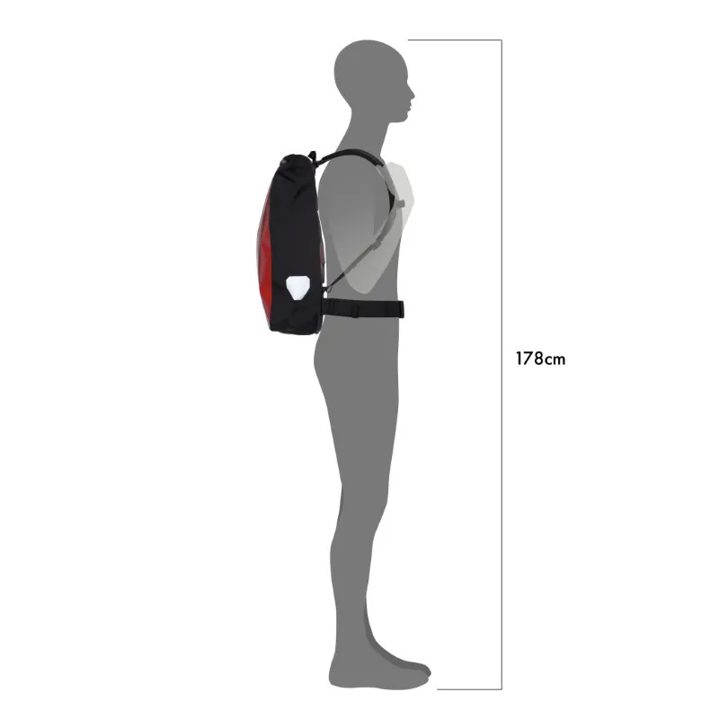 Ortlieb Messenger-Bag in Red and Black-1